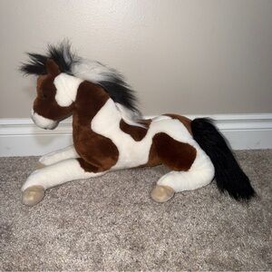 Douglas Natches Paint Horse Plush Cuddle Toys Large 22” Brown White #342.1